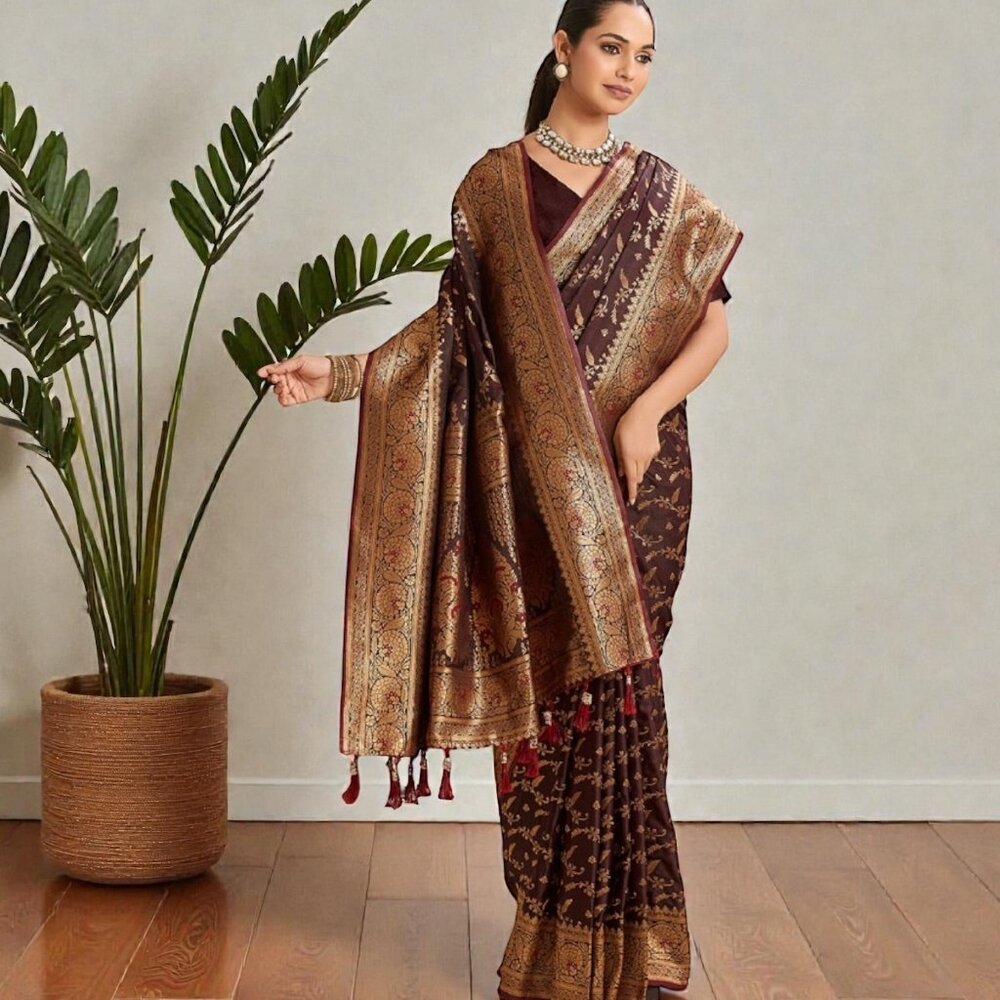 Soft Silk Traditional Saree, Cultural Wear for Women